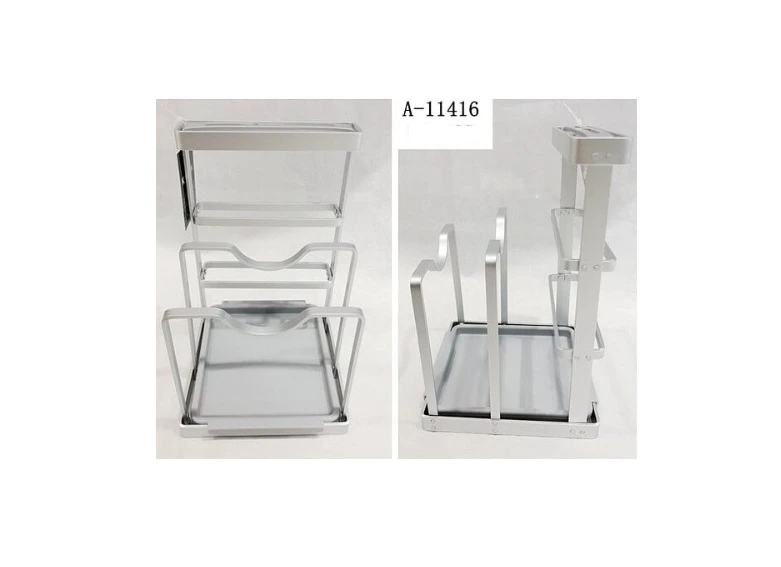 Suport Cuțit, Fier + Tavă PVC A-11416 Wei
